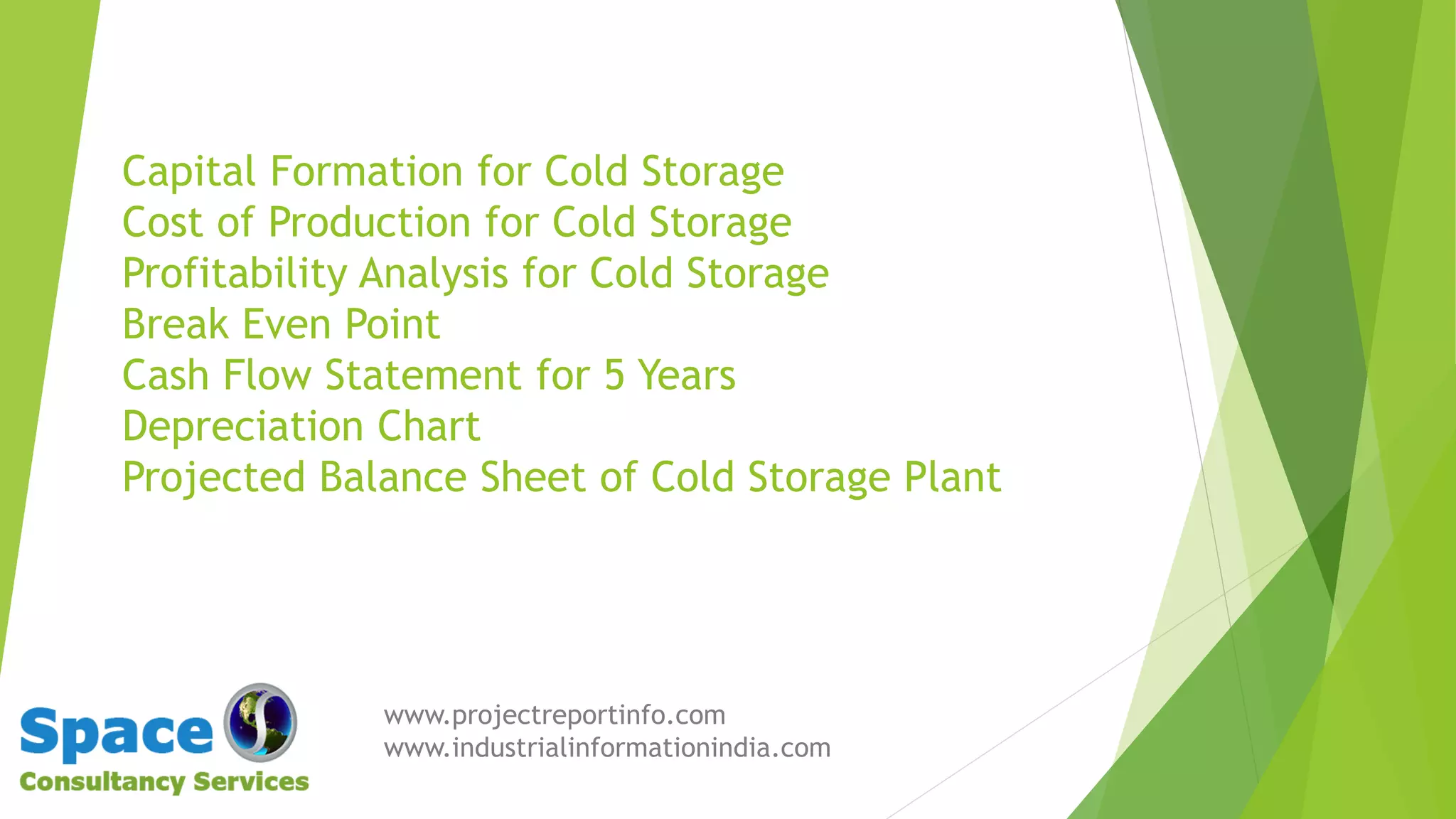 Cold storage project report | PDF