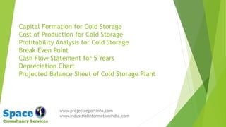 Cold storage project report | PDF
