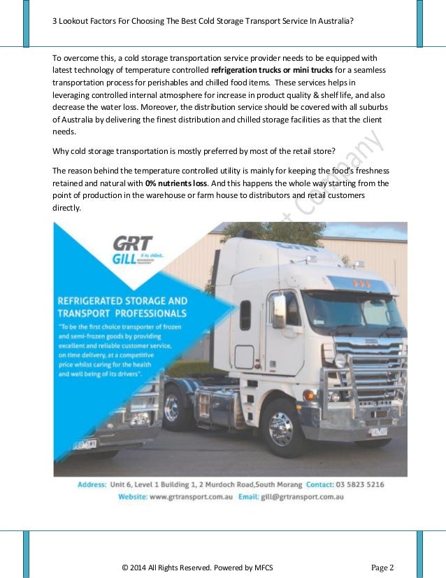 refrigerated truck hire