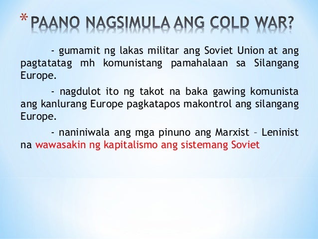 Cold War