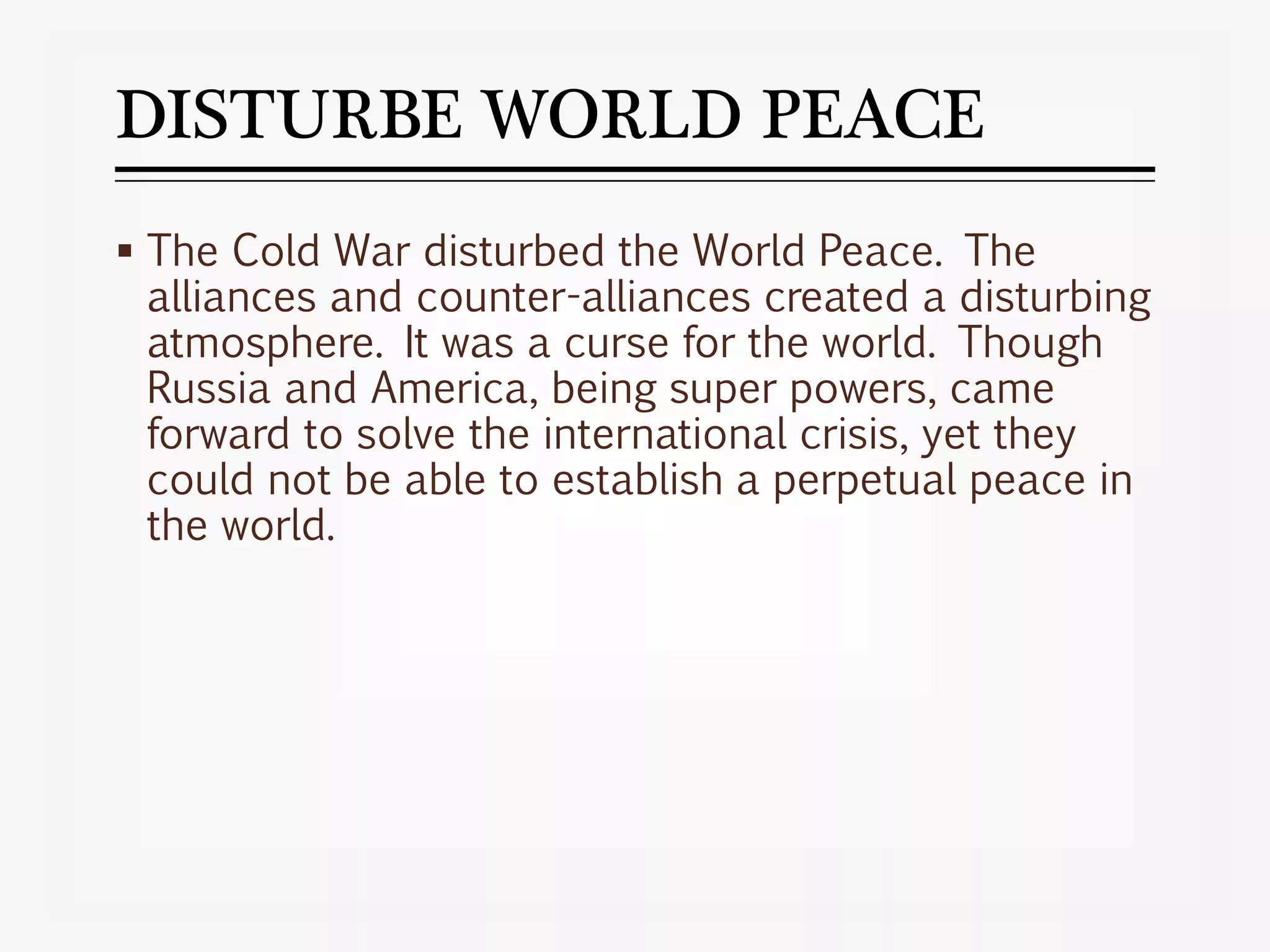 Cold war | PPTX