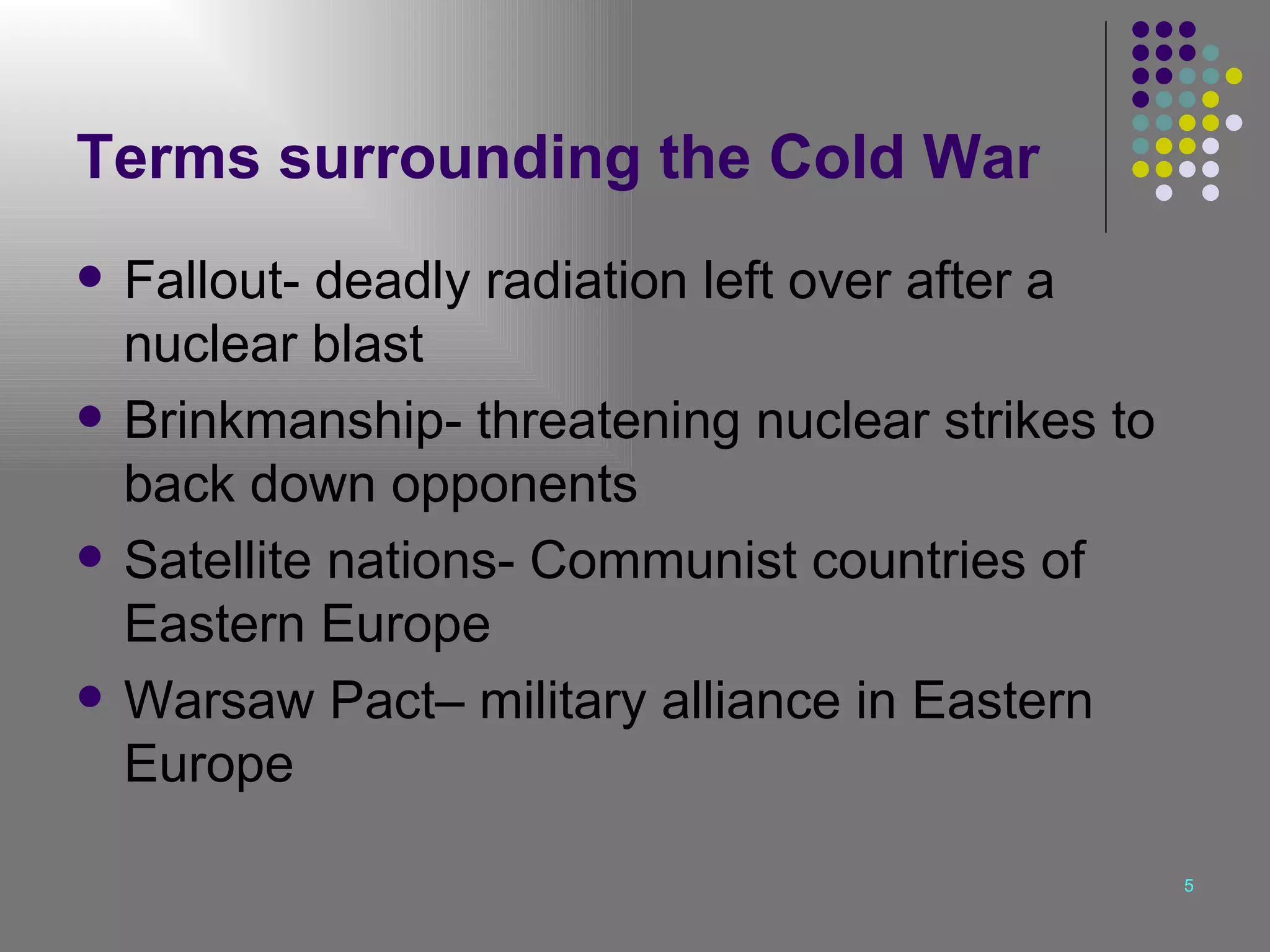 Cold War U.S. History 1945-Present | PPT