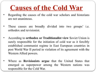 Cold War and its causes - Copy.pptxdbdnd | PPTX