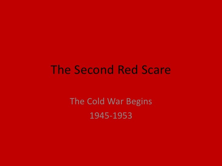 second red scare cold war ii second red scare