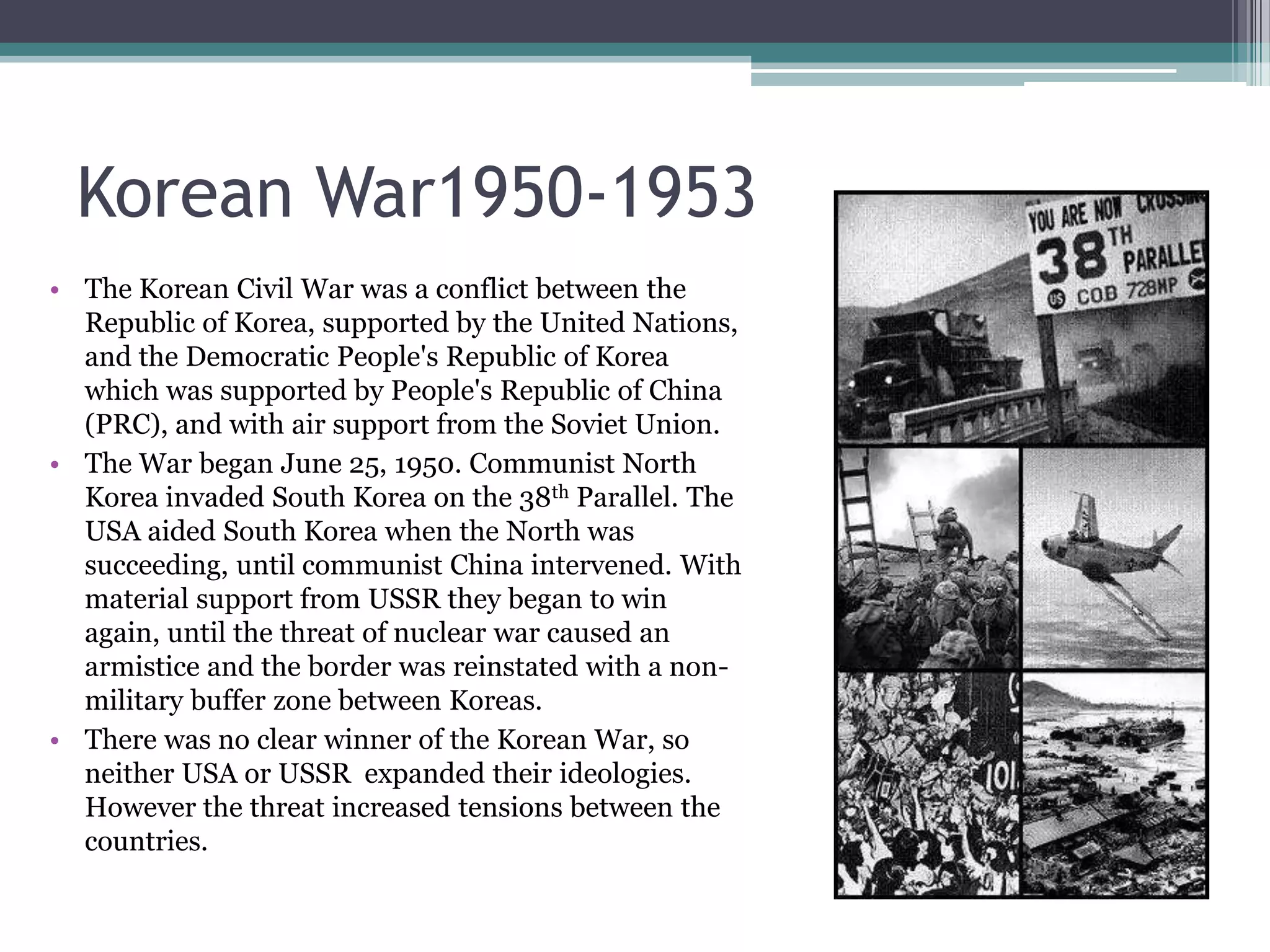 Cold war proxy wars ppt