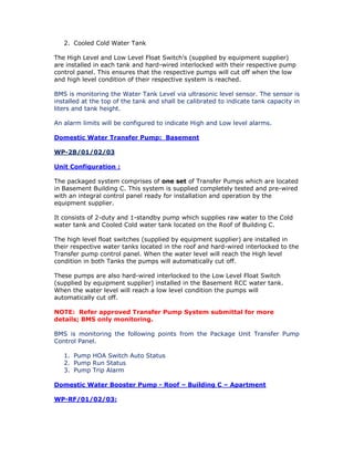 Cold water system | PDF