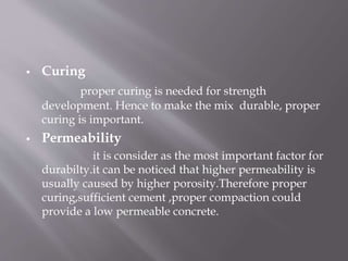 Cold weather concrete mix design-durability | PPTX