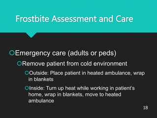 Cold Weather Emergencies.ppt for the patient in distress in cold ...