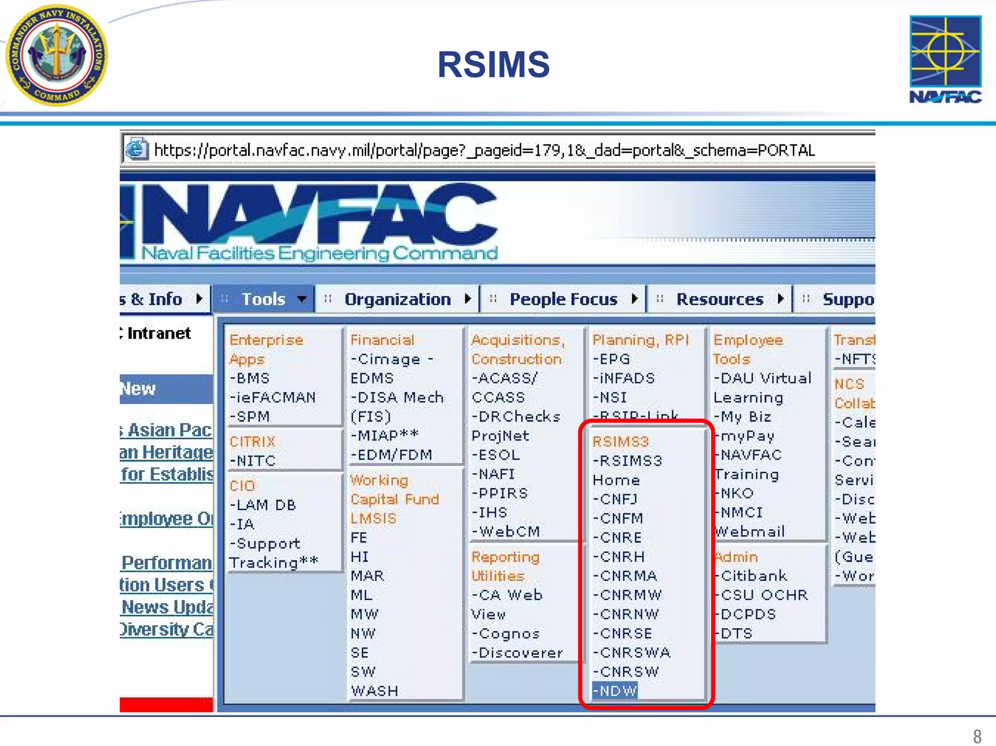 RSIMS




8           8
 