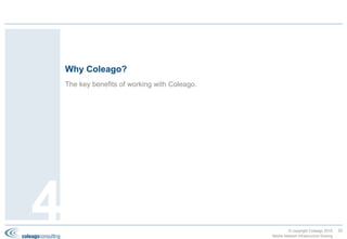Mobile Network Infrastructure Sharing - Industry Overview & Coleago's Approach