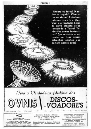 Coleção HQ 2 OVNIS || Discos Voadores