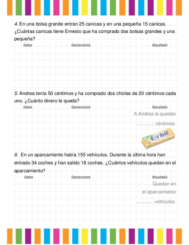4. En una bolsa grande entran 25 canicas y en una pequeña 15 canicas.
¿Cuántas canicas tiene Ernesto que ha comprado dos b...