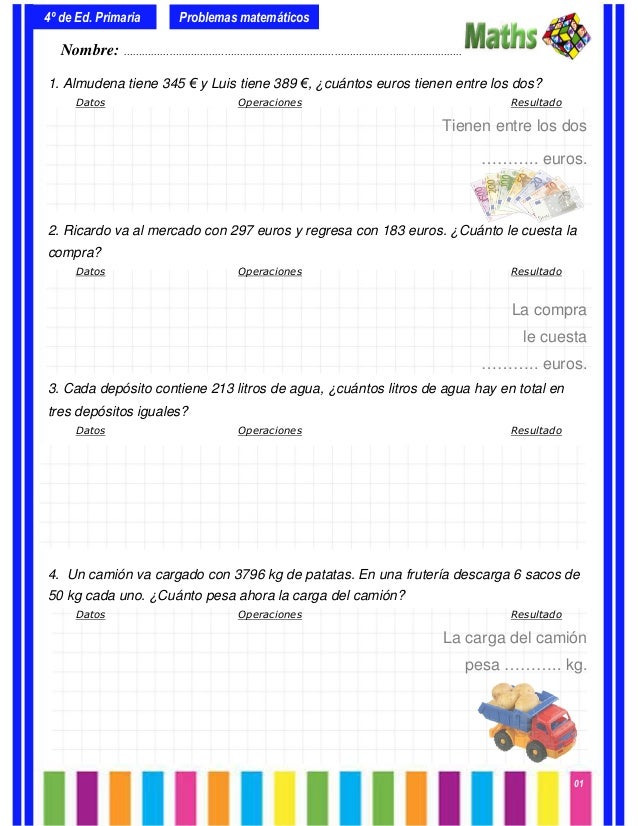 Colección de-problemas-4º-primaria Colección de-problemas-4º-primaria
