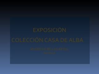 COLECCIÓN CASA DE ALBA  MUSEO DE BELLAS ARTES  SEVILLA EXPOSICIÓN 