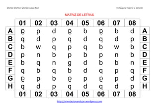 Coleccion De 100 Matrices De Letras Para Trabajar La Dislexia Coleccion De 100 Matrices De Letras Para Trabajar La Dislexia