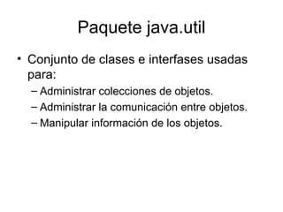 Colecciones en java | PPT