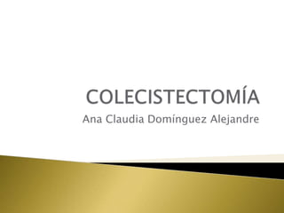 Ana Claudia Domínguez Alejandre 
 