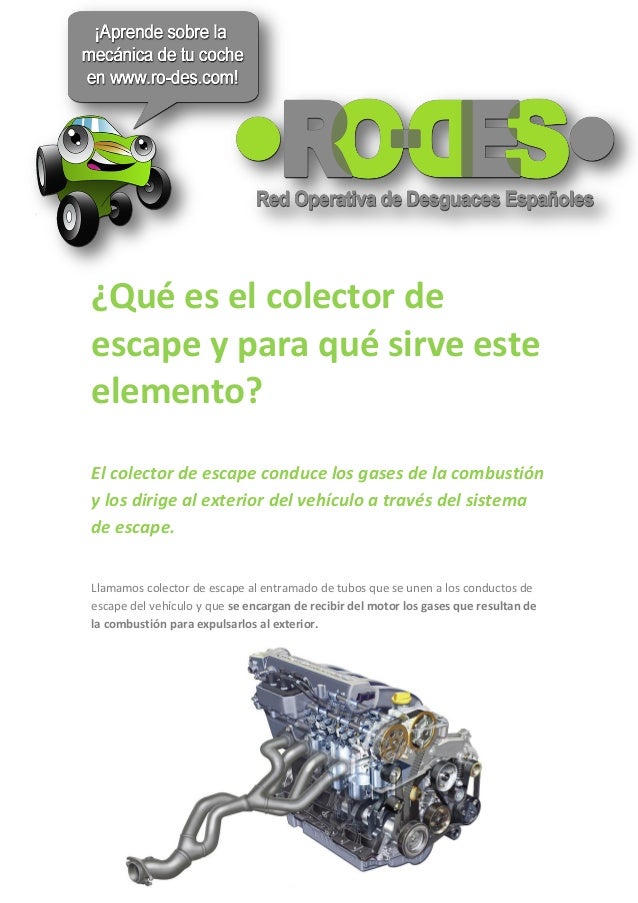 Colector de escape qué es, para qué sirve y las averías Colector de escape qué es, para qué sirve y las averías