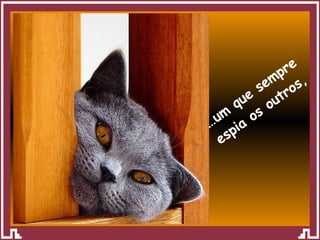 … um que sempre espia os outros, 