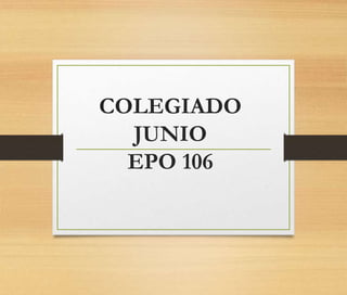 COLEGIADO
JUNIO
EPO 106
 