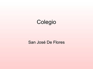 Colegio  San José De Flores 