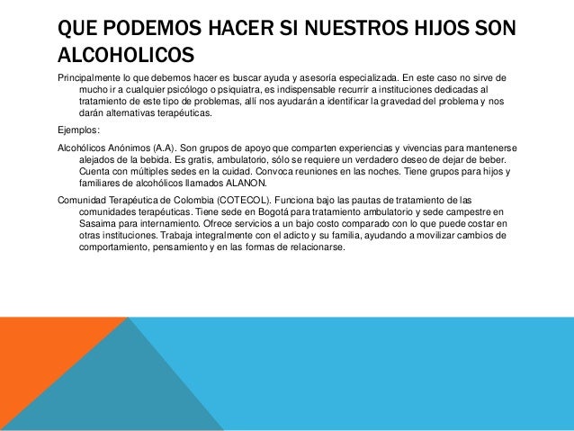 El tratamiento contra la dependencia alcohólica independientemente