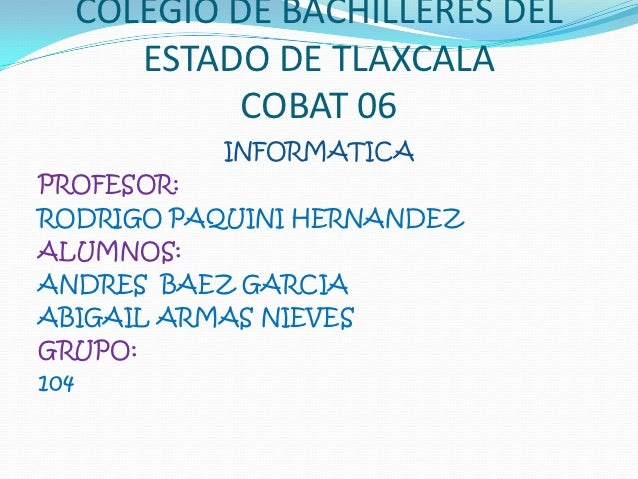 Colegio de bachilleres del estado de tlaxcala