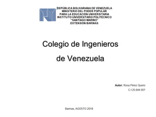 Colegio de Ingenieros de Venezuela
