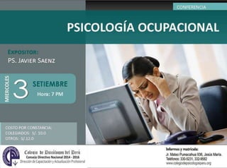 Colegio de psicologos 03 setiembre