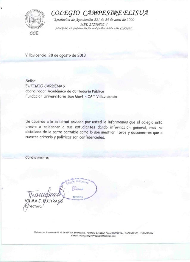 Permiso Autorizado Para Realizar La Investigacion