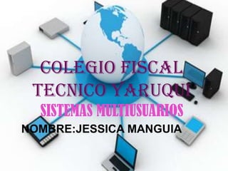 COLEGIO FISCAL
TECNICO YARUQUI
SISTEMAS MULTIUSUARIOS
NOMBRE:JESSICA MANGUIA

 