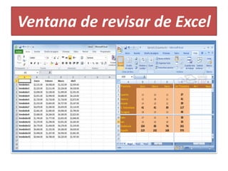 Ventana de revisar de Excel
 