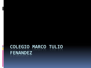 COLEGIO MARCO TULIO FENANDEZ 