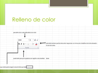 Relleno de color
 