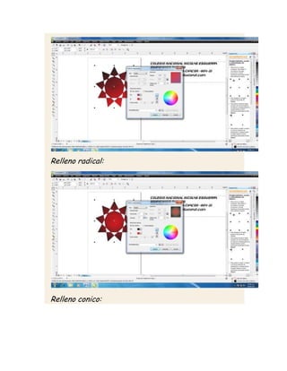 Relleno radical:




Relleno conico:
 