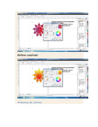 Relleno cuadrado:




Armonias de colores
 