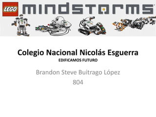 Colegio Nacional Nicolás Esguerra
EDIFICAMOS FUTURO
Brandon Steve Buitrago López
804
 