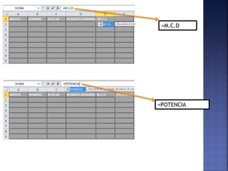 =M.C.D
=POTENCIA