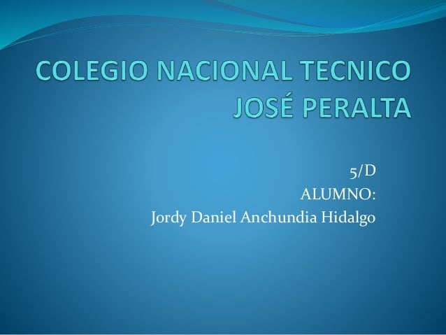 Colegio Nacional Tecnico Jose Peralta