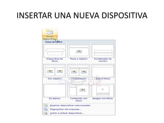INSERTAR UNA NUEVA DISPOSITIVA
 