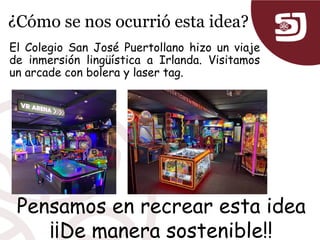 El Colegio San José Puertollano hizo un viaje
de inmersión lingüística a Irlanda. Visitamos
un arcade con bolera y laser t...