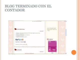 BLOG TERMINADO CON EL
CONTADOR
 