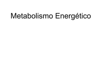 Metabolismo Energético
 