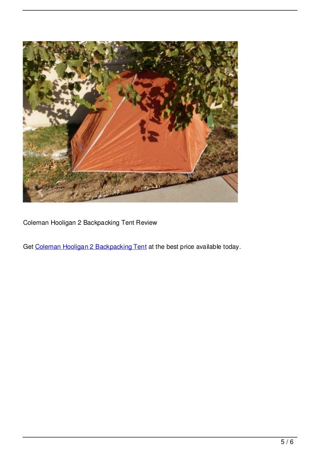 Coleman Hooligan 2 Backpacking Tent Review