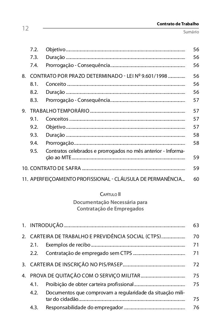 Coleção IOB Trabalhista e Previdenciária - Contrato de 