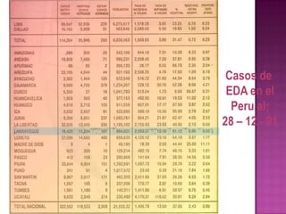 Casos de
 EDA en el
  Peru al:
28 – 12 - 91
 