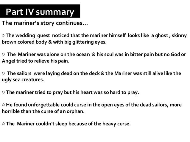 The Rime Of The Ancient Mariner Summary Part 4