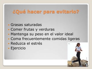 “Colesterol bueno” (HDL)Las partículas de HDL transportan el colesterol de las células nuevamente al hígado, donde puede ser eliminado del organismo. El colesterol HDL se denomina «colesterol bueno» porque se cree que los niveles elevados de esta sustancia reducen el riesgo cardiovascular. Los niveles bajos de HDL a menudo son una consecuencia de la inactividad física, la obesidad o el hábito de fumar.