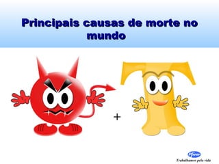 Trabalhamos pela vida
Principais causas de morte noPrincipais causas de morte no
mundomundo
+
 