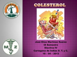 José Elías Martínez Suarez
        IX Semestre
         Electiva IV
Cartagena de Indias D. T. y C.
       18 – 04 – 2013
 